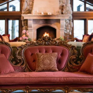 Velour Royale Sofa Set - Plush Comfort with Classic Craftsmanship